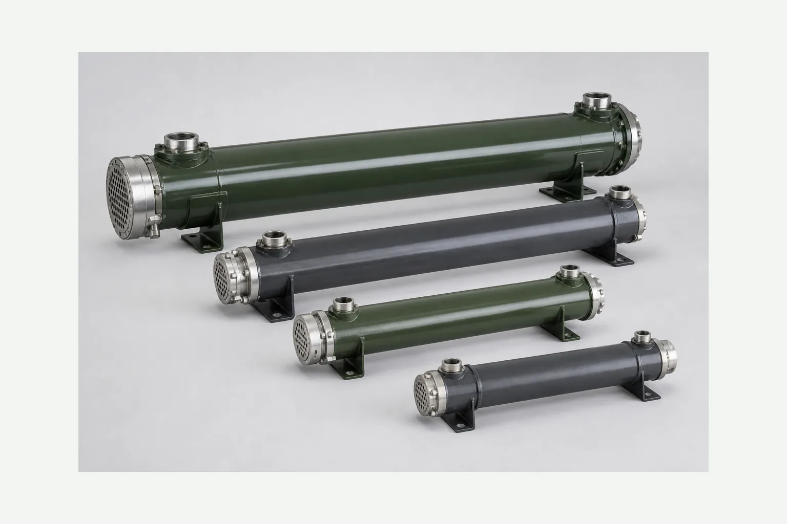 Shell-and-tube oil coolers