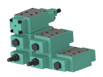 Yuken 04 Series modular valves shown in the manufacturer catalogue