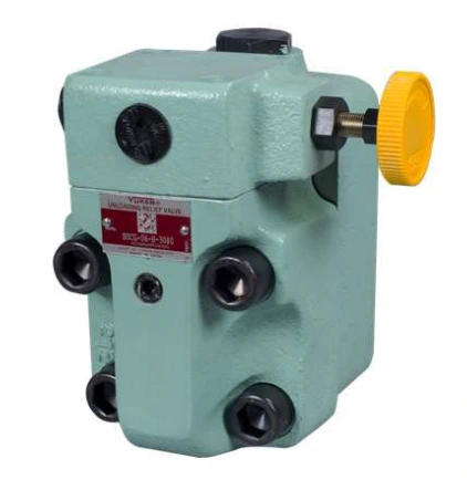 Yuken BUCG-06 unloading relief valve with pressure adjustment handle