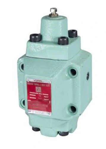 Yuken H and HC range pressure control valve with adjustment screw
