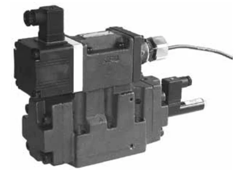 Yuken LSVHG Series linear servo valves shown in the manufacturer catalogue