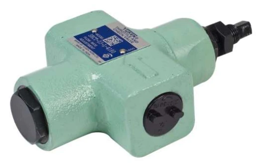 Yuken SRCT threaded throttle and check valve with flow adjustment screw