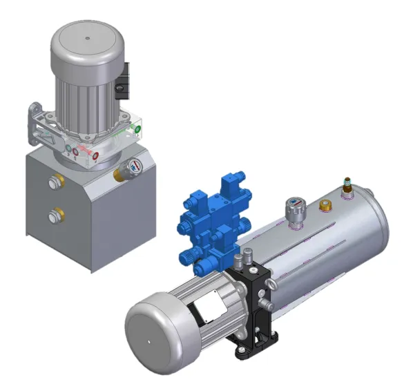 Yuken YCPU Series compact power units shown in the manufacturer catalogue