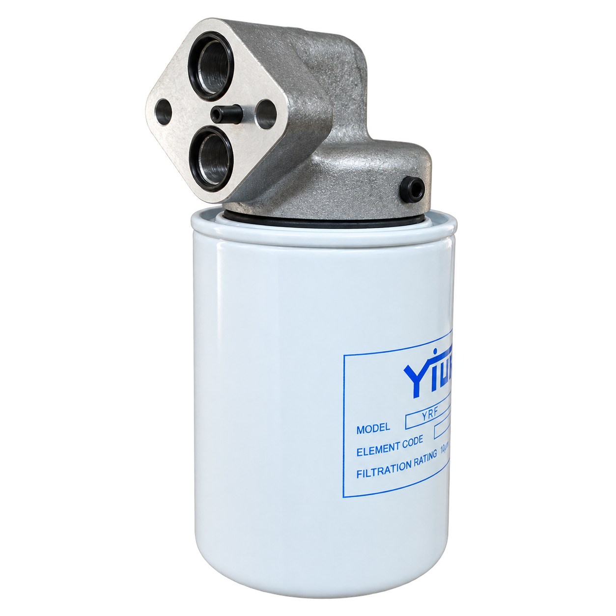 Yuken YRF-P spin-on return line filter with background removed