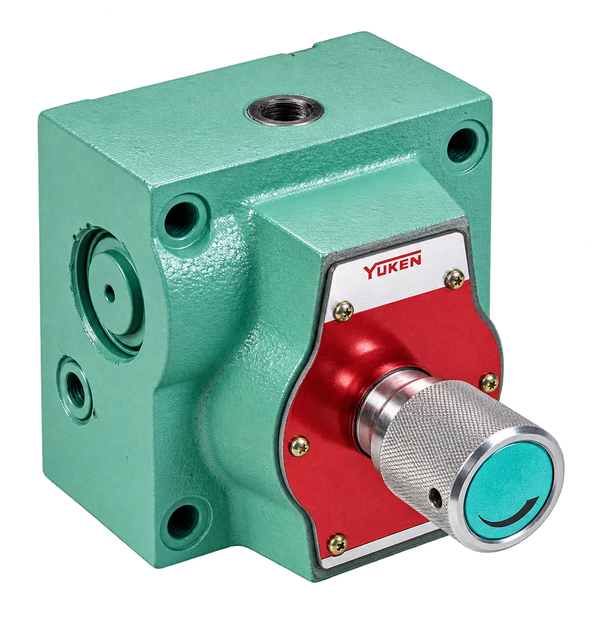 Yuken FG and FCG range flow control valve with adjustment dial