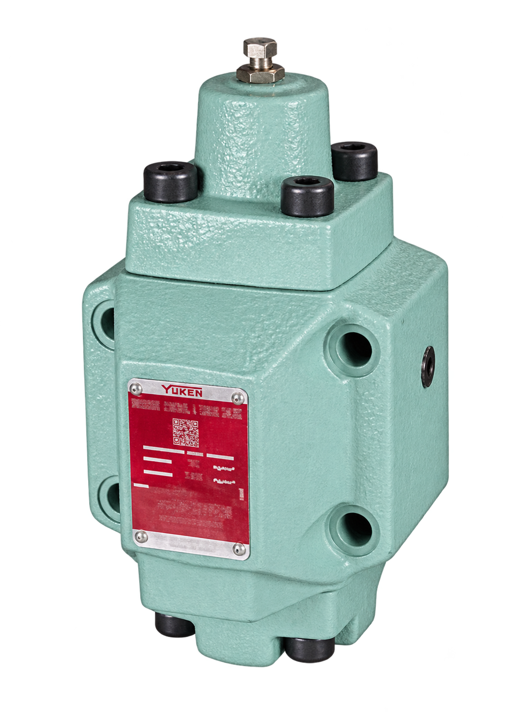 Yuken H and HC range pressure control valve with adjustment screw
