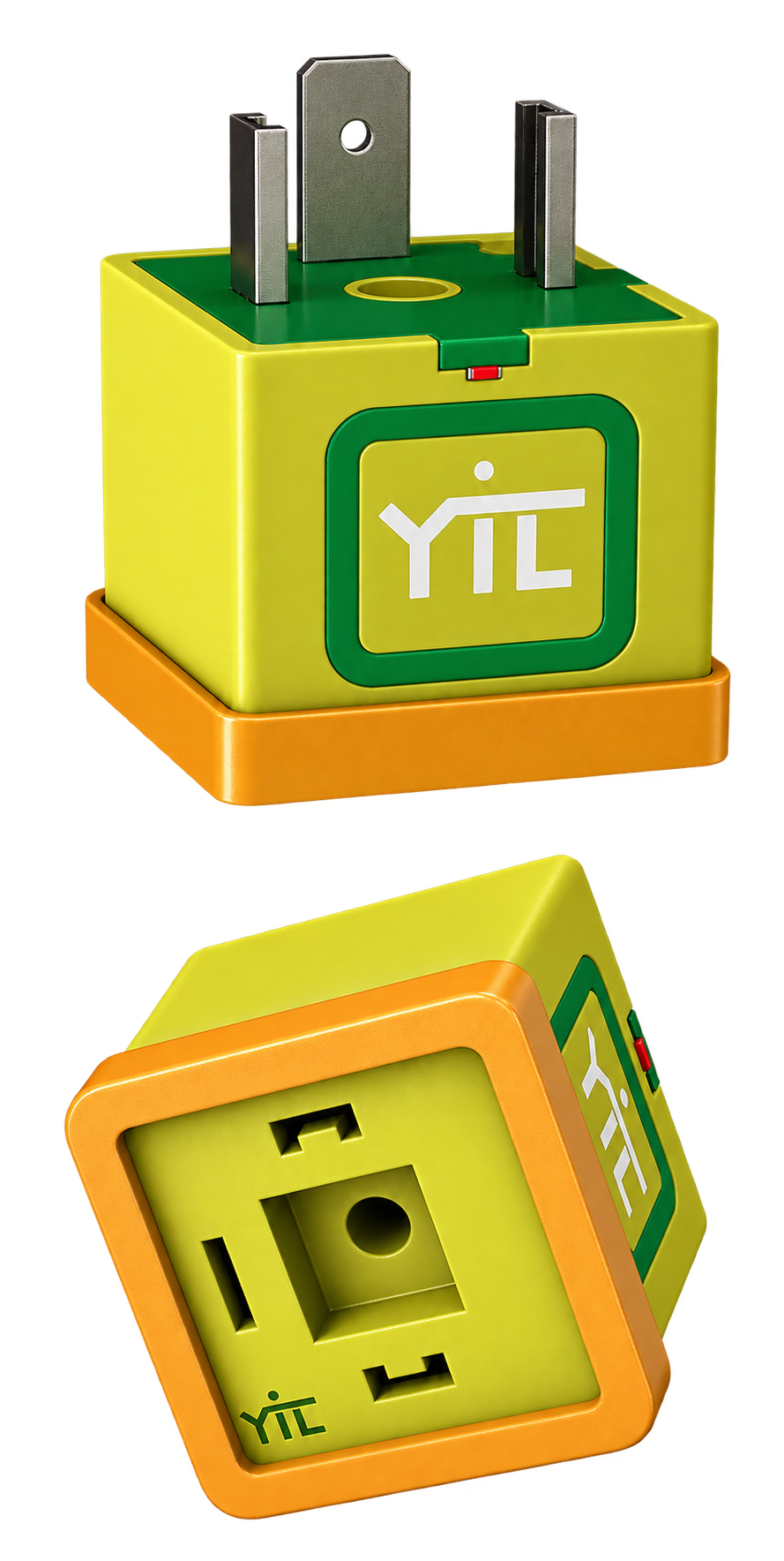 Yuken SPS-01 solenoid power saver module showing both connector faces