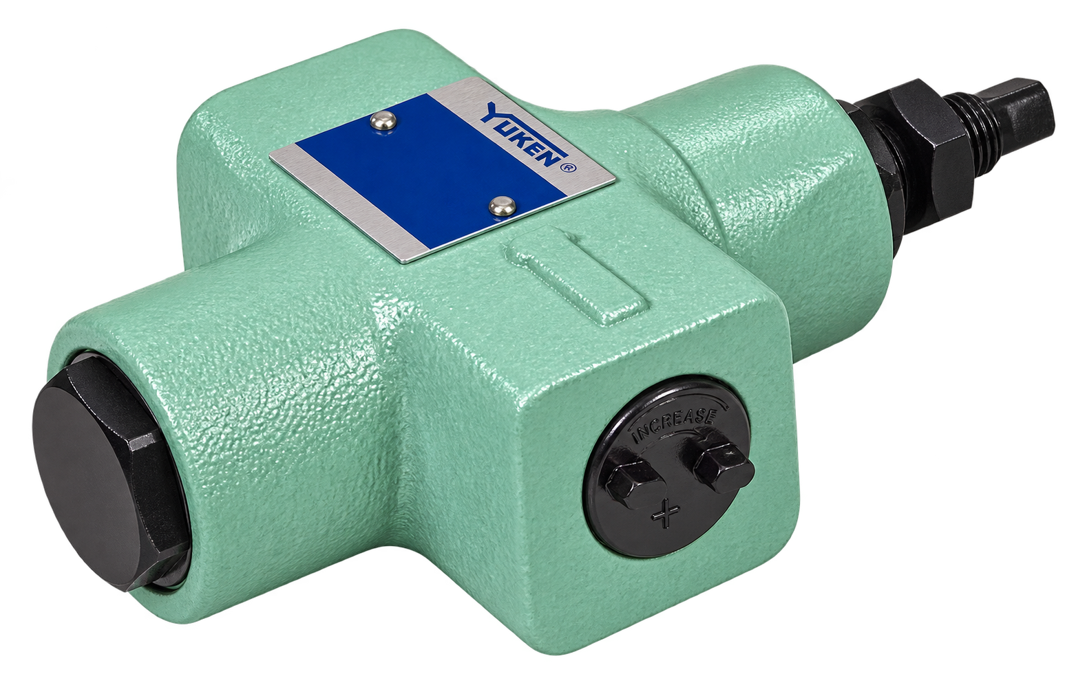Yuken SRCT threaded throttle and check valve with flow adjustment screw